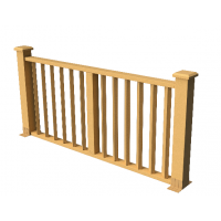 Декоративные ограждения ДПК "Бруклин", Песчаник, шлифованное