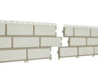 Фасадная панель Стоун Хаус - Кирпич с декорированным швом Белый