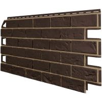 Фасадные панели (цокольный сайдинг) Оптима Кирпич Темно-Коричневый Фасадные панели (цокольный сайдинг) Оптима Кирпич Темно-Коричневый